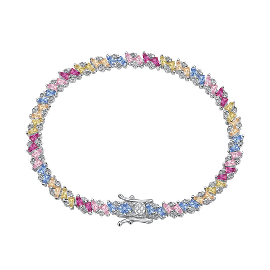 [Miroze Jewelry]Ornate Sparkling Multi Cut Party Bracelet