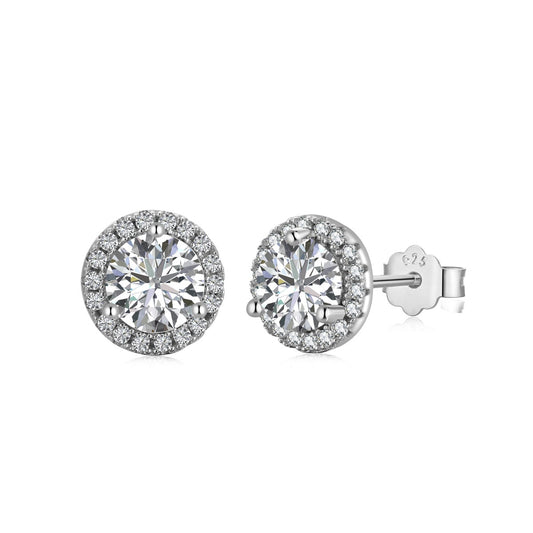 [Miroze Jewelry]Classic Princess Round Shape Earrings