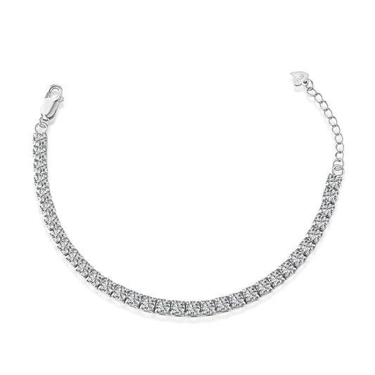 [Miroze Jewelry]Sparkling Radiant Princess Cut Tennis Bracelet