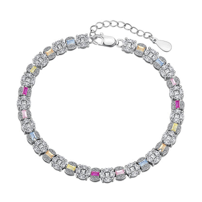 [Miroze Jewelry]Dazzling Radiant Multi Cut Daily Bracelet