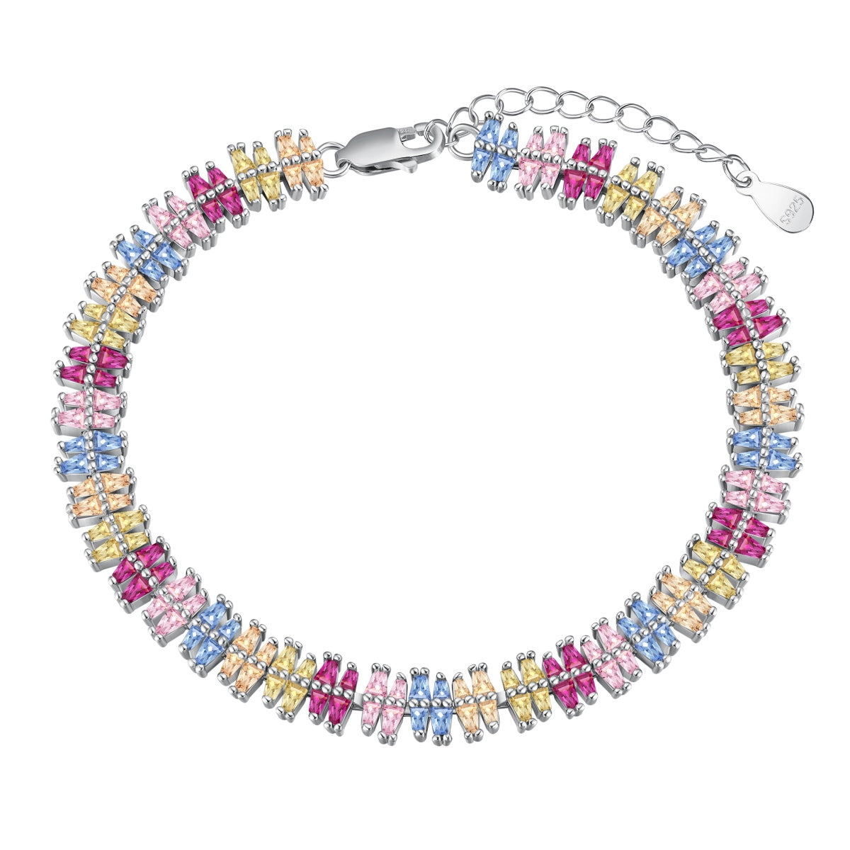 [Miroze Jewelry]Sparkling Exquisite Multi Cut Party Bracelet