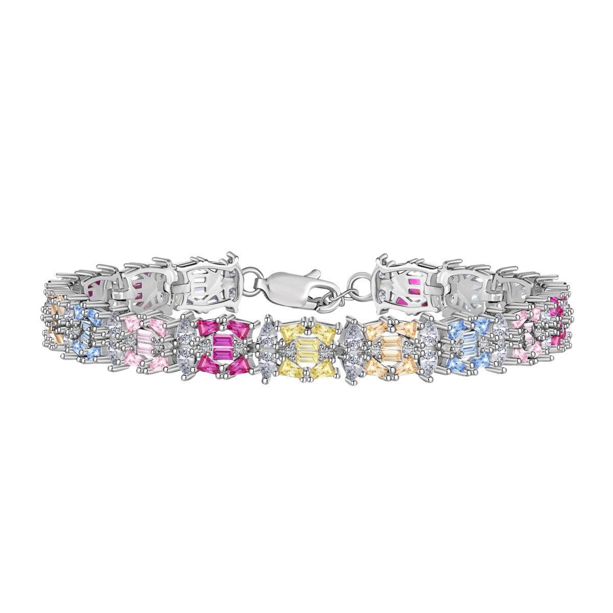 [Miroze Jewelry]Delicate Colorful Multi Cut Party Bracelet