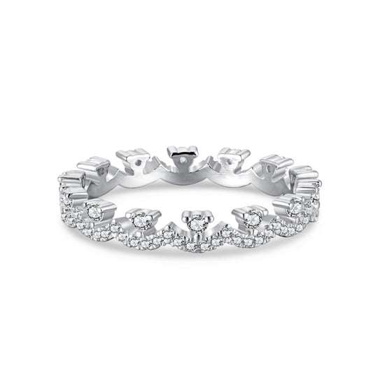 [Miroze Jewelry]Elegant Resplendent Round Shape Party Ring