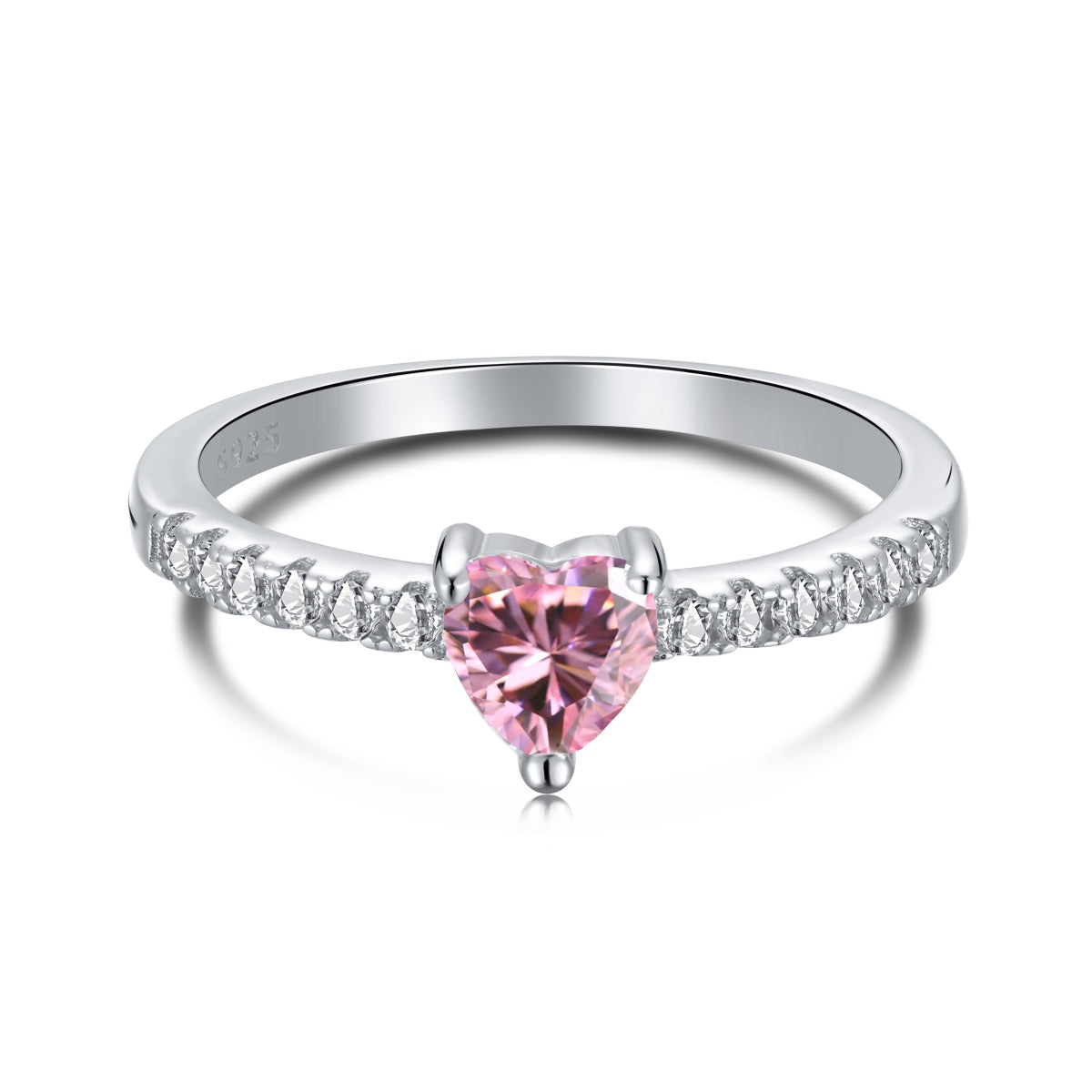 [Miroze Jewelry]0.5 Carat CaratEternity Charming Heart Shape Lover Ring