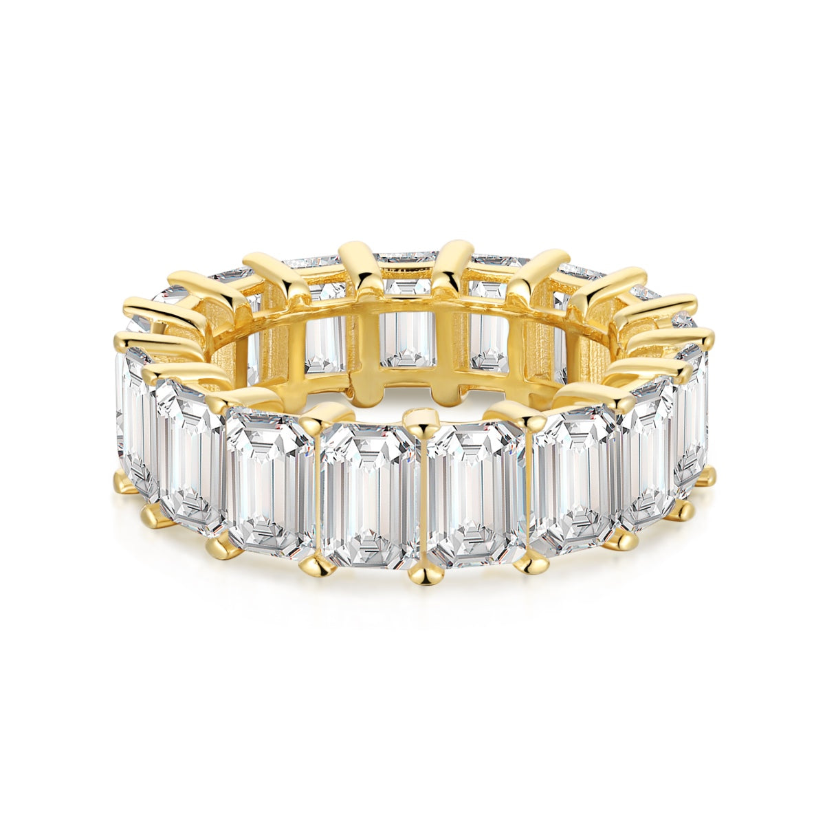 [Miroze Jewelry]0.75 Carat Elegant Emerald Cut Tennis Ring