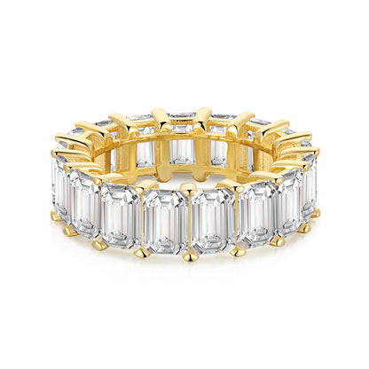 [Miroze Jewelry]0.75 Carat Elegant Emerald Cut Tennis Ring