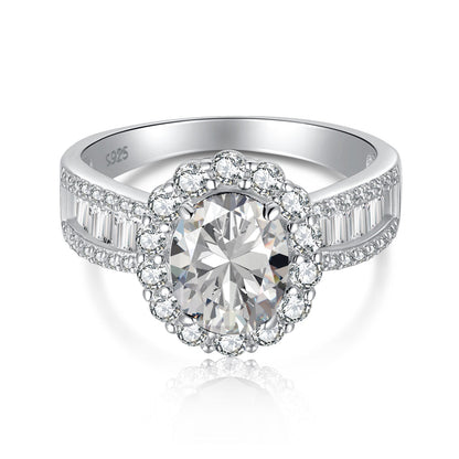 [Miroze Jewelry]1.5 Carat Dazzling Charming Oval Cut Banquet Ring