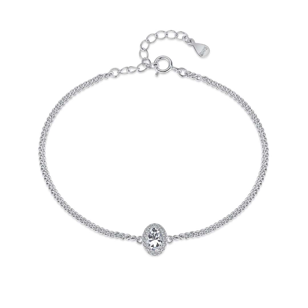 [Miroze Jewelry] 絶妙なオーバル型ブレスレット