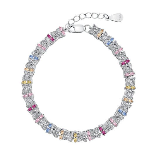 [Miroze Jewelry]Unique Colorful Flower Shape Daily Bracelet