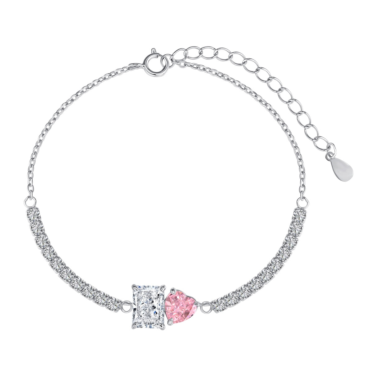 [Miroze Jewelry]Dazzling Unique Multi Shape Lover Bracelet
