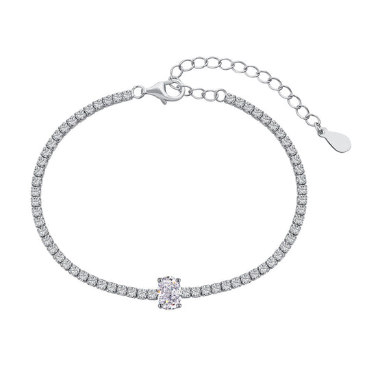 [Miroze Jewelry]0.75 Carat Exquisite Oval Cut Daily Bracelet