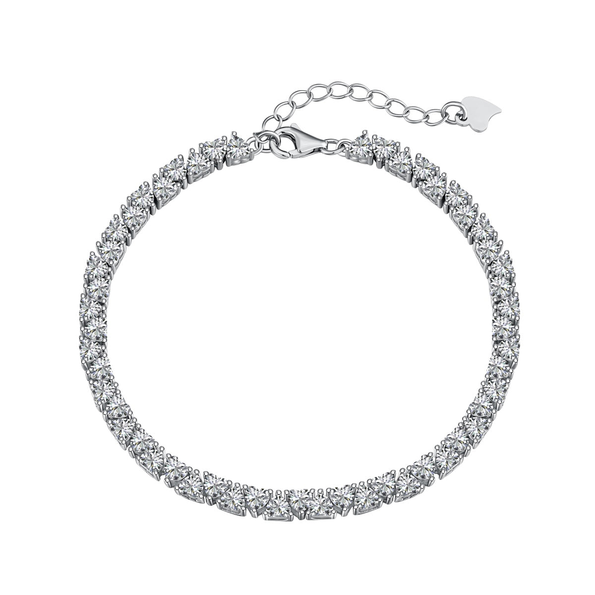 [Miroze Jewelry]Dazzling Romantic Heart Shape Lover Bracelet