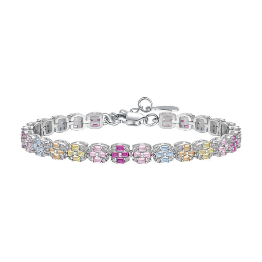 [Miroze Jewelry]Delicate Colorful Emerald Cut Daily Bracelet