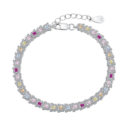 [Miroze Jewelry]Delicate Colorful Multi Cut Daily Bracelet