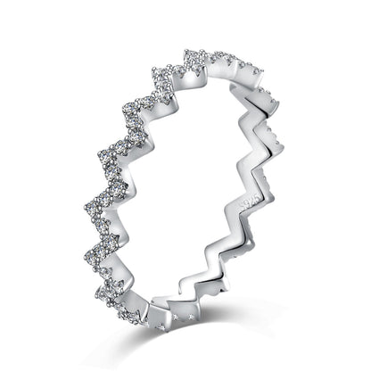 [Miroze Jewelry]Delicate Enchanting Wave Shape Daily Ring