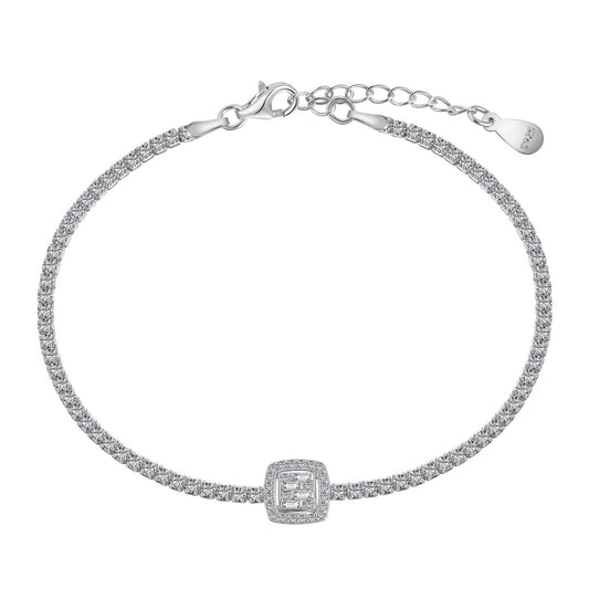 [Miroze Jewelry]Luxurious Dazzling Square Shape Banquet Bracelet