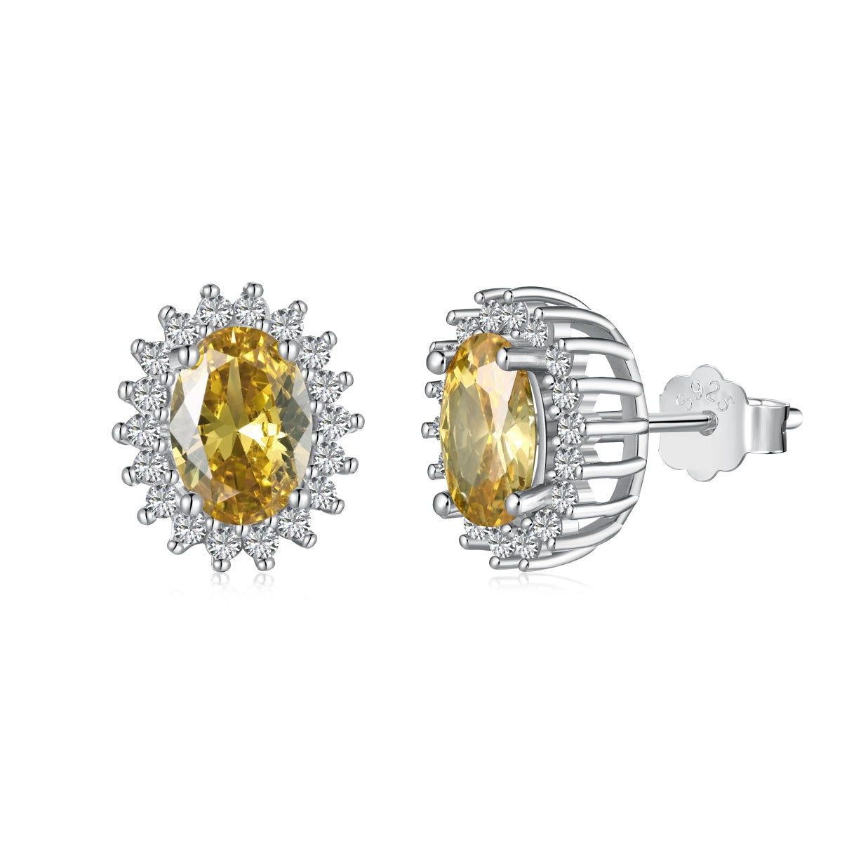 [Miroze Jewelry]Delicate Radiant Oval Cut Daily Earrings