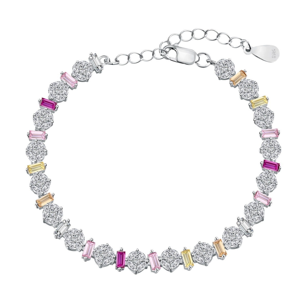 [Miroze Jewelry]Radiant Colorful Round Shape Daily Bracelet