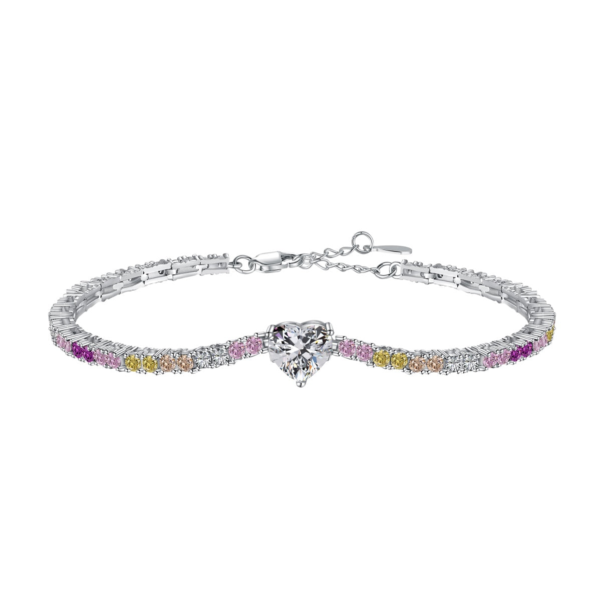 [Miroze Jewelry]Delicate Romantic Heart Shape Lover Bracelet