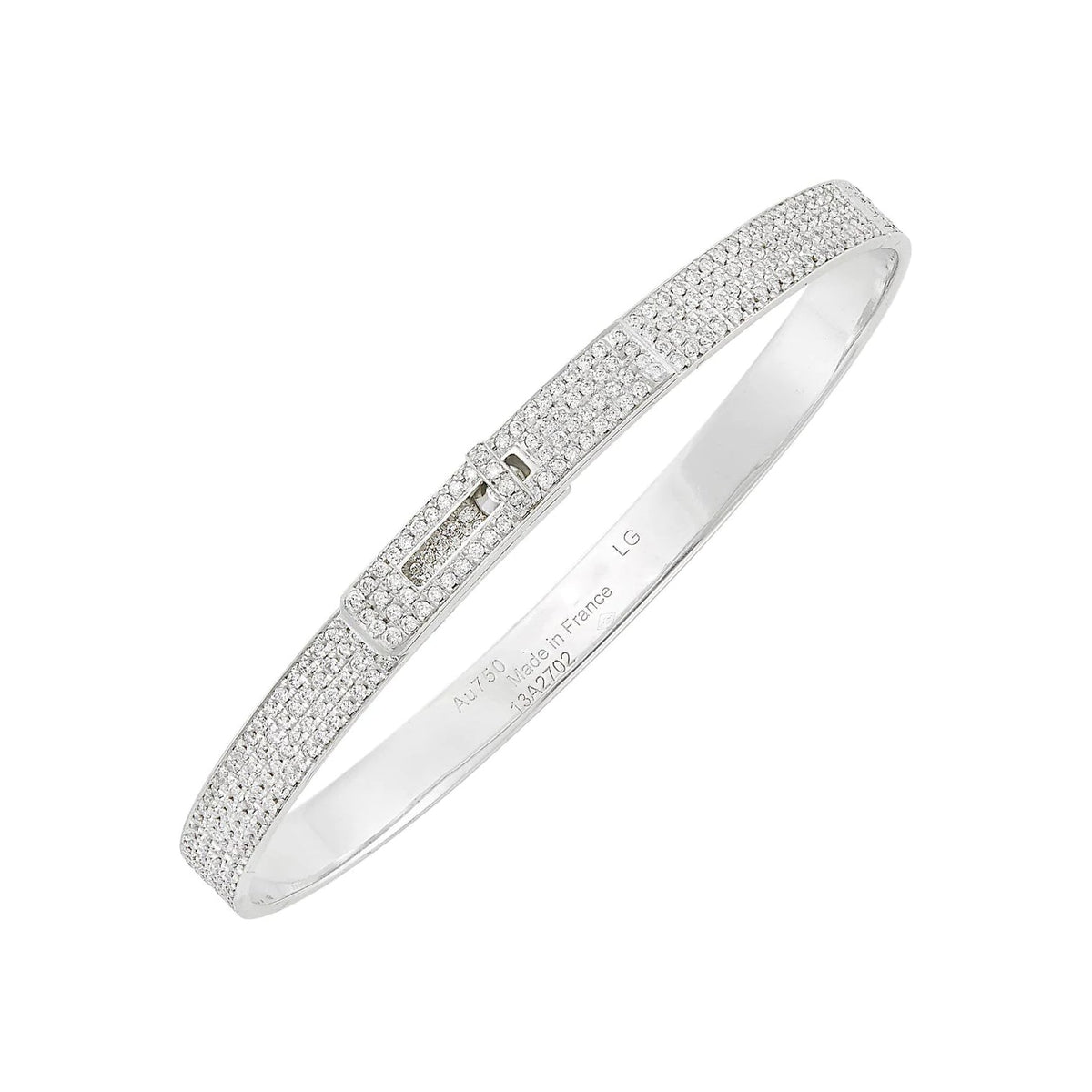 ⭐Miroze HM KELLY BRACELET IN SILVER AND FULL PAVE DIAMOND