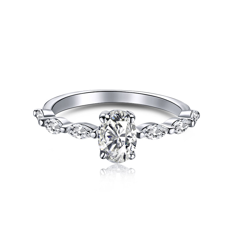 [Miroze Jewelry]0.75 Carat Luxurious Vibrant Elongated Cushion Cut Daily Ring