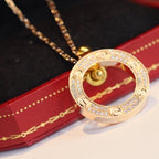 ⭐Miroze LOVE NECKLACE ADJUSTABLE ROSE GOLD