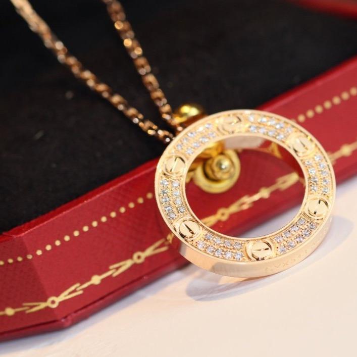 [⭐Miroze]LOVE NECKLACE ADJUSTABLE ROSE GOLD
