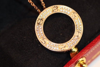 [⭐Miroze]LOVE NECKLACE ADJUSTABLE ROSE GOLD