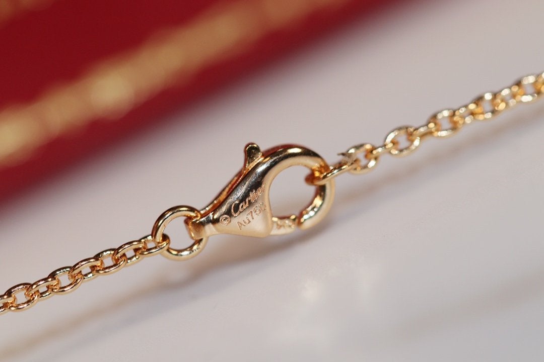 ⭐Miroze LOVE NECKLACE PINK GOLD AND SILVER