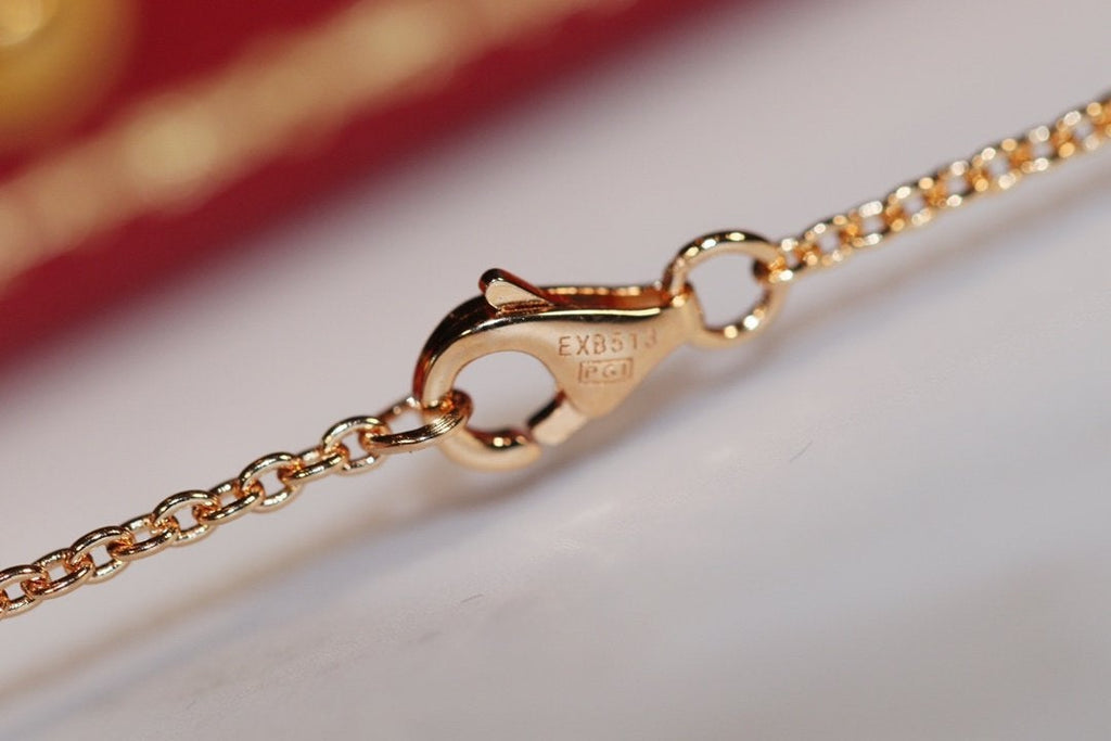 ⭐Miroze LOVE NECKLACE PINK GOLD AND SILVER