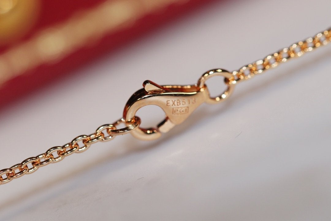 [⭐Miroze]LOVE NECKLACE PINK GOLD AND SILVER