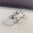 ⭐Miroze LOVE EARRINGS 2.65MM SILVER