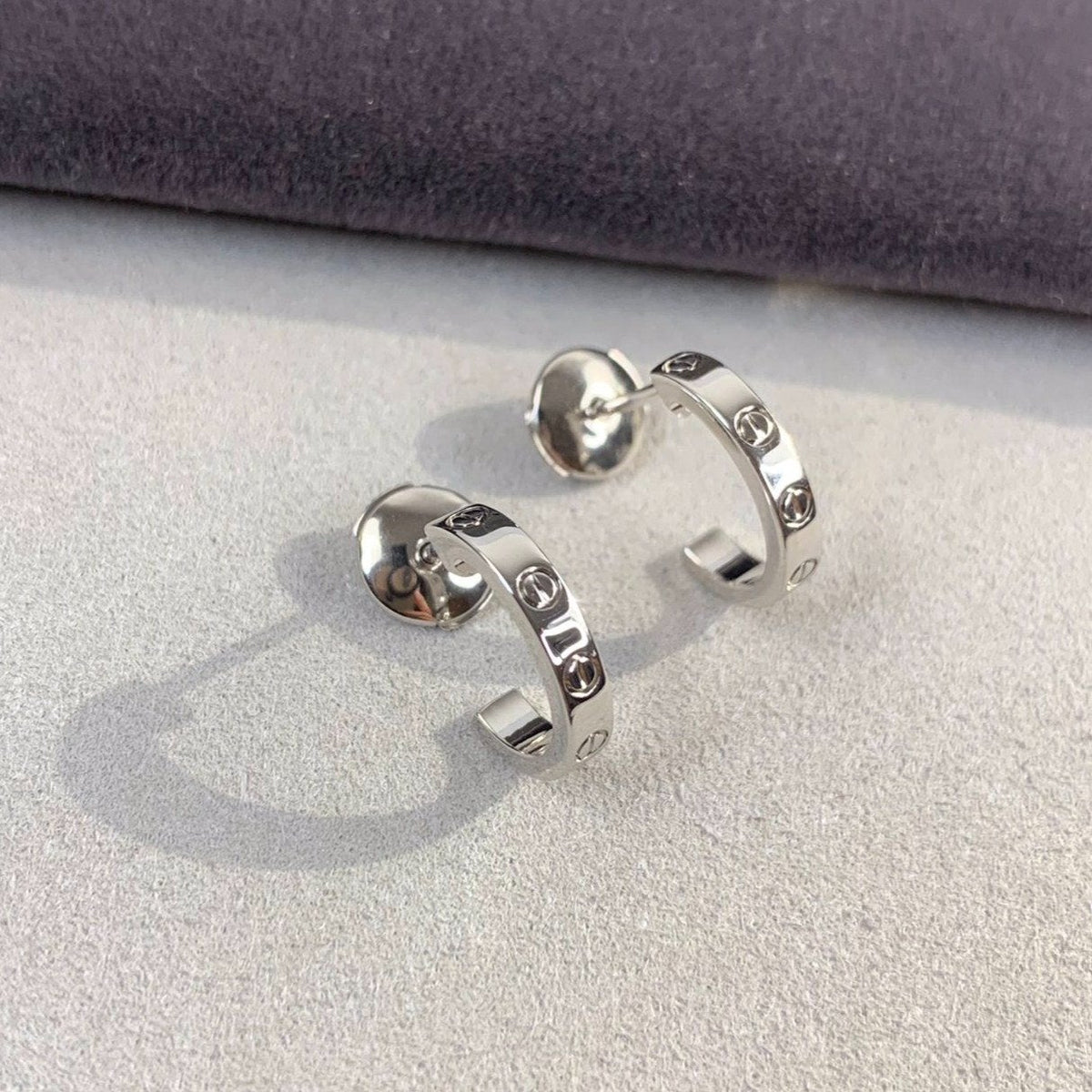 [⭐Miroze] LOVE EARRINGS 2.65MM SILVER
