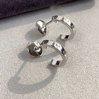 ⭐Miroze LOVE EARRINGS 2.65MM SILVER