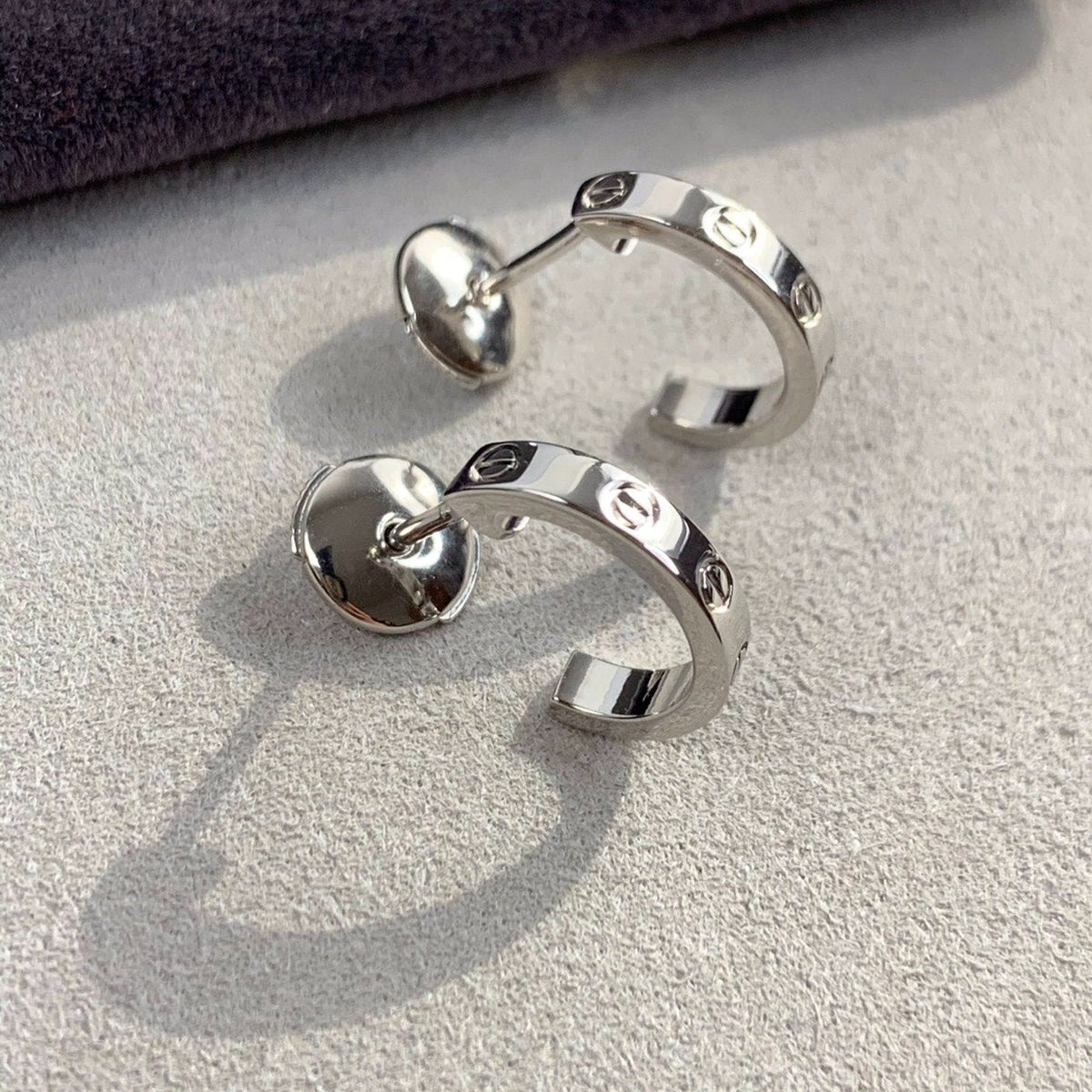 [⭐Miroze] LOVE EARRINGS 2.65MM SILVER