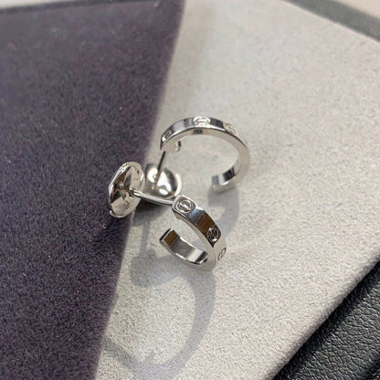 [⭐Miroze] LOVE EARRINGS 2.65MM SILVER