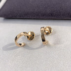 ⭐Miroze LOVE EARRINGS 2.65MM PINK GOLD