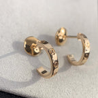 ⭐Miroze LOVE EARRINGS 2.65MM PINK GOLD