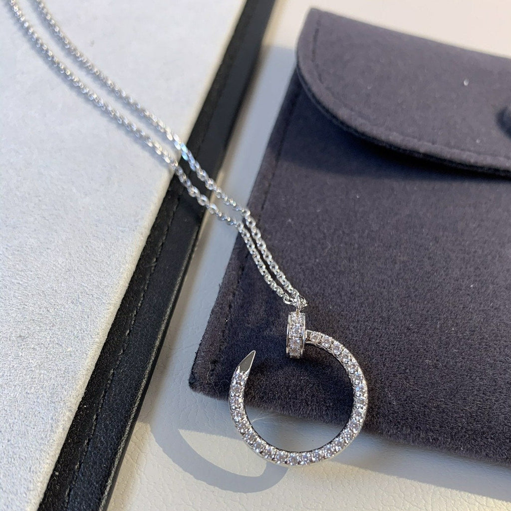 ⭐Miroze JUSTE NECKLACE SILVER DIAMONDS