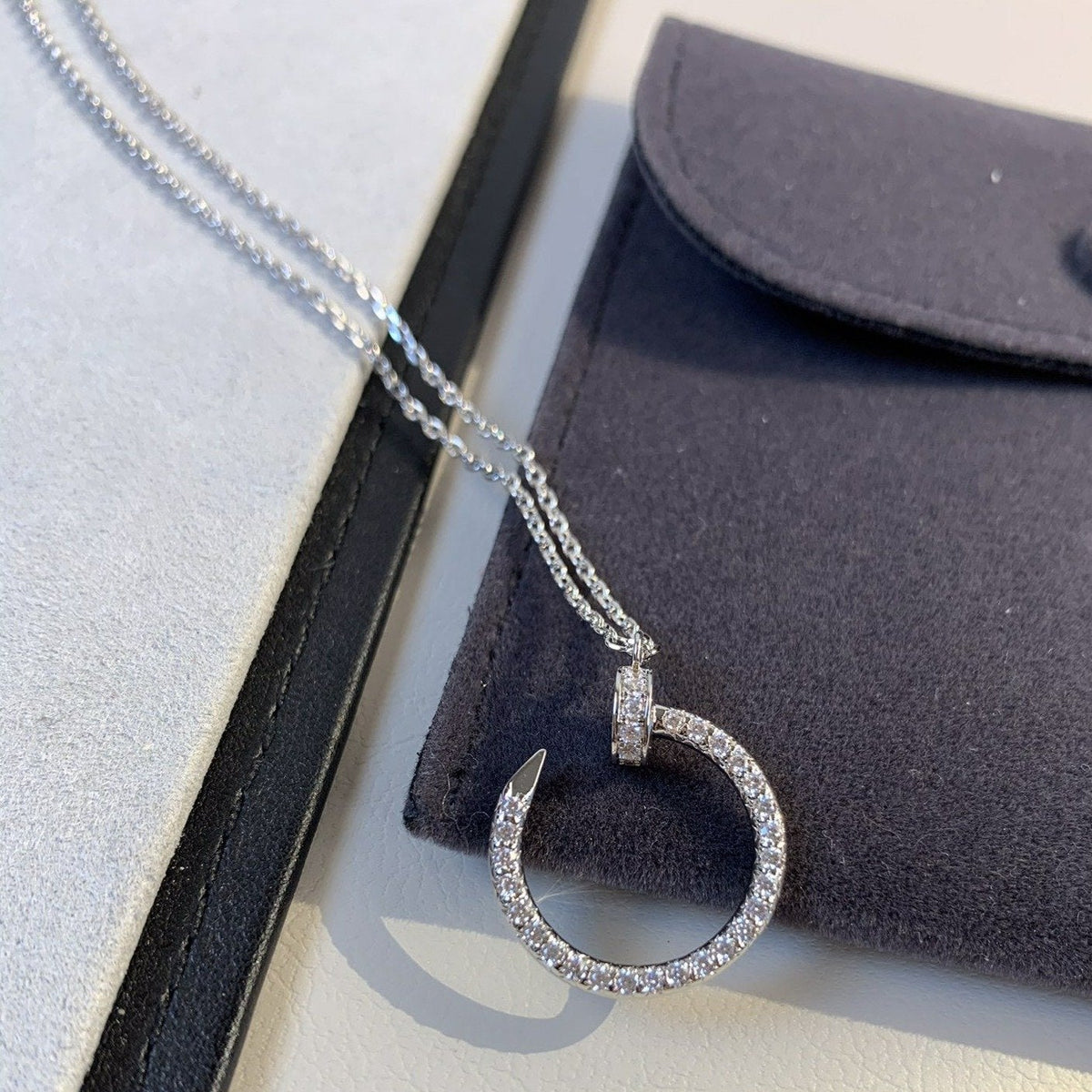 ⭐Miroze JUSTE NECKLACE SILVER DIAMONDS