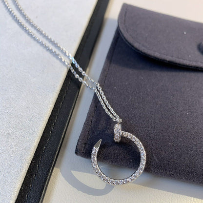 [⭐Miroze]JUSTE NECKLACE SILVER DIAMONDS