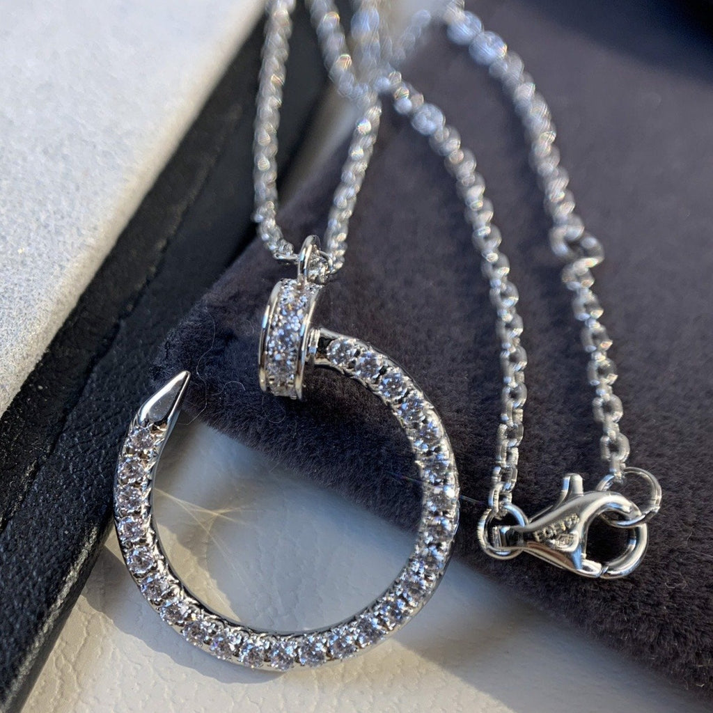 ⭐Miroze JUSTE NECKLACE SILVER DIAMONDS