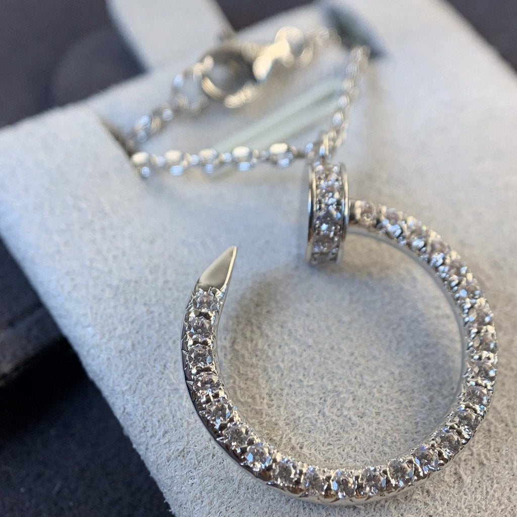 ⭐Miroze JUSTE NECKLACE SILVER DIAMONDS