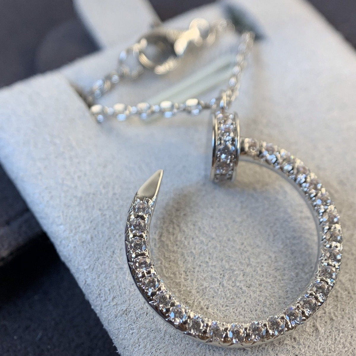 ⭐Miroze JUSTE NECKLACE SILVER DIAMONDS