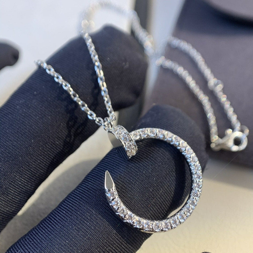 ⭐Miroze JUSTE NECKLACE SILVER DIAMONDS