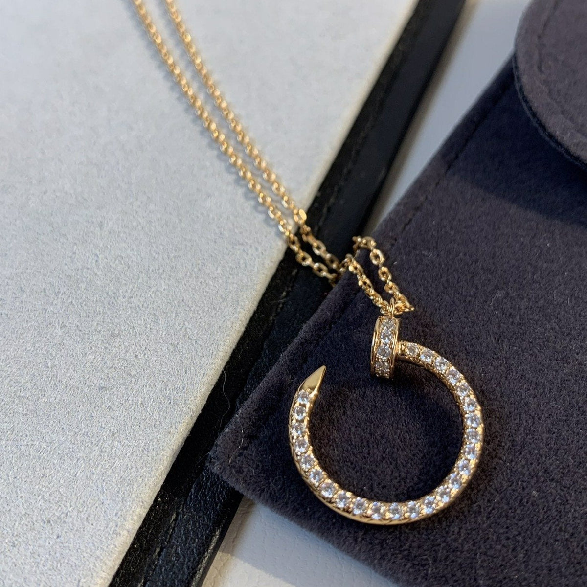 ⭐Miroze JUSTE NECKLACE PINK GOLD DIAMONDS