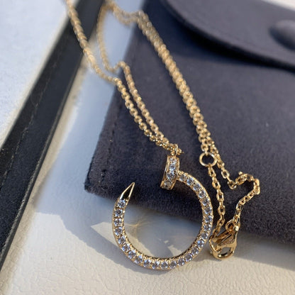 [⭐Miroze]JUSTE NECKLACE PINK GOLD DIAMONDS