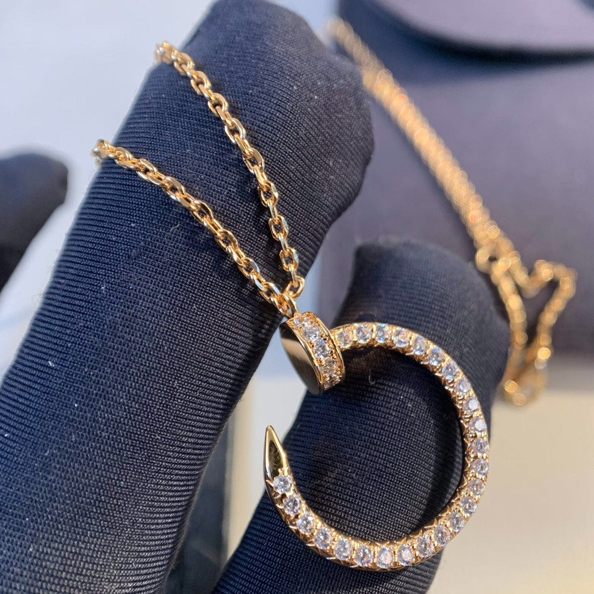 ⭐Miroze JUSTE NECKLACE PINK GOLD DIAMONDS