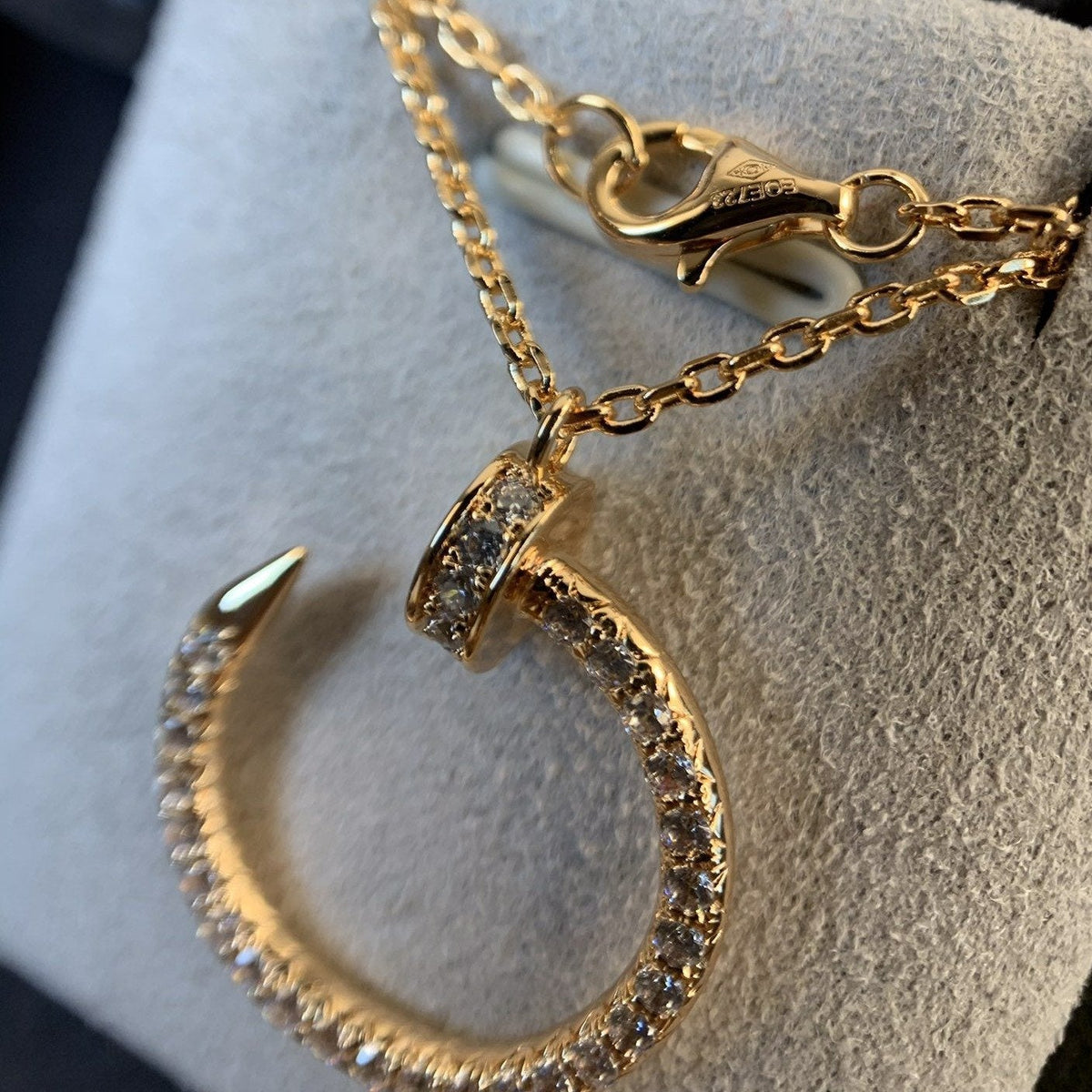 [⭐Miroze]JUSTE NECKLACE PINK GOLD DIAMONDS