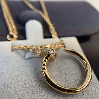 [⭐Miroze]JUSTE NECKLACE PINK GOLD DIAMONDS